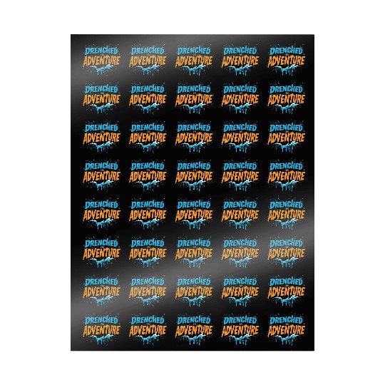 Drenched in Adventure Water Splash Design Wrapping Papers