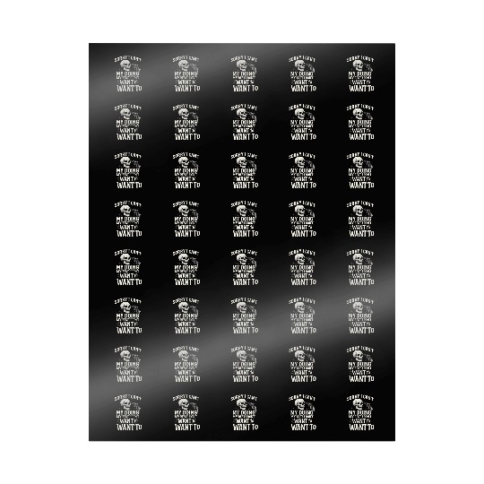 Sorry I Can’t – Skull Humor Wrapping Papers