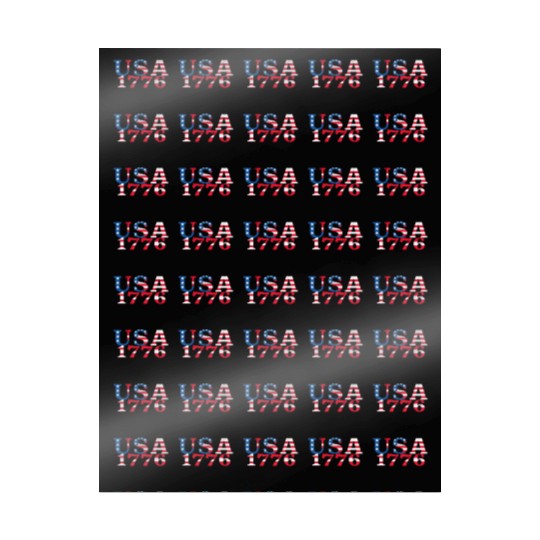 USA Established 1776 Stars Red White Blue Wrapping Papers