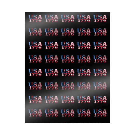 USA Established 1776 Stars Red White Blue Wrapping Papers