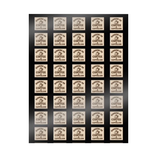 Coffee and Capitalism Lover Quote Wrapping Papers