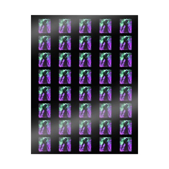Mystical Assassin Woman In Violet Fog Fantasy Wrapping Papers