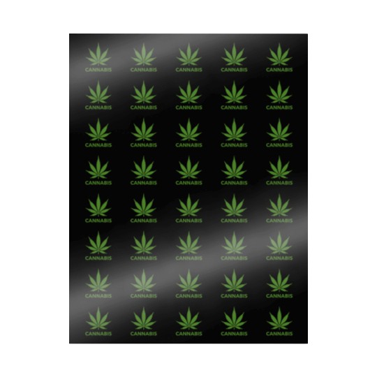 Cannabis Hemp Leaf Statement Green Look Wrapping Papers