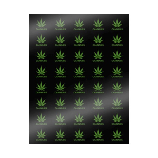 Cannabis Hemp Leaf Statement Green Look Wrapping Papers