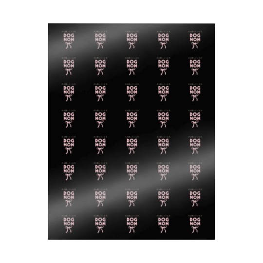 Dog Mom Coquette Pink Bow Wrapping Papers