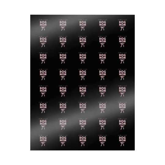 Dog Mom Coquette Pink Bow Wrapping Papers