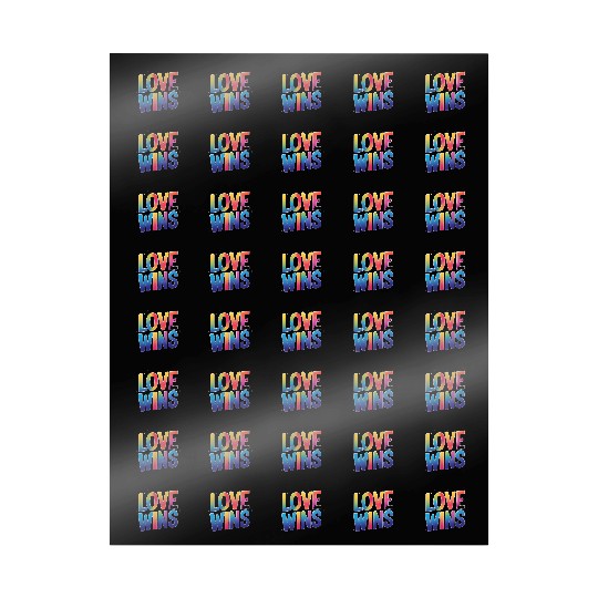 Love Wins Rainbow Script Wrapping Papers – Pride Month Wrapping Papers