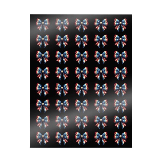 4th of July Coquette Bow USA Wrapping Papers