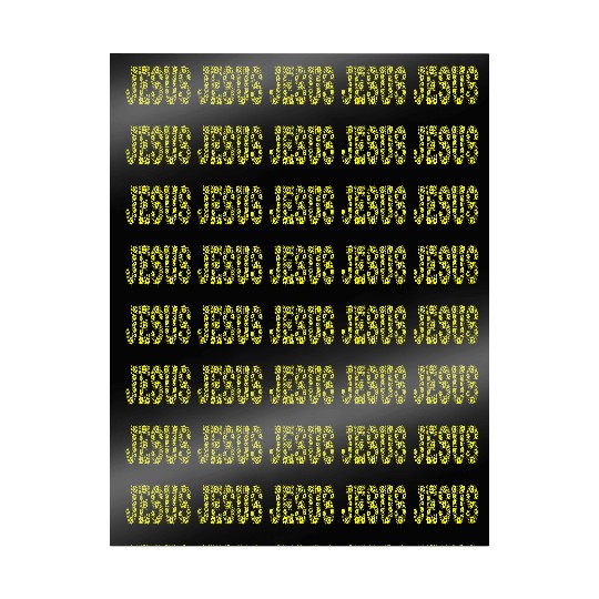 Inspiring Jesus with yellow flowers Wrapping Papers