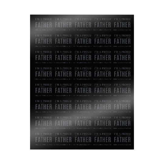 "I'm a Proud Father" – Bold Statement Design Wrapping Papers