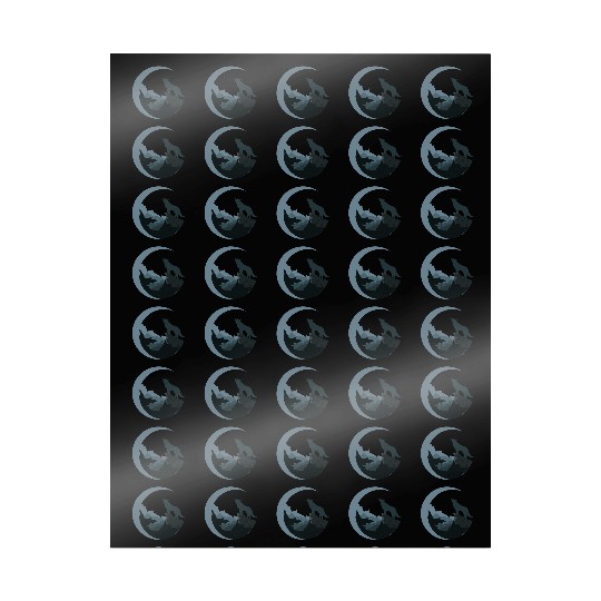 Wolf Moon Silhouette Wrapping Papers