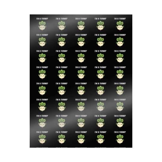 Turnip Character Illustration Wrapping Papers