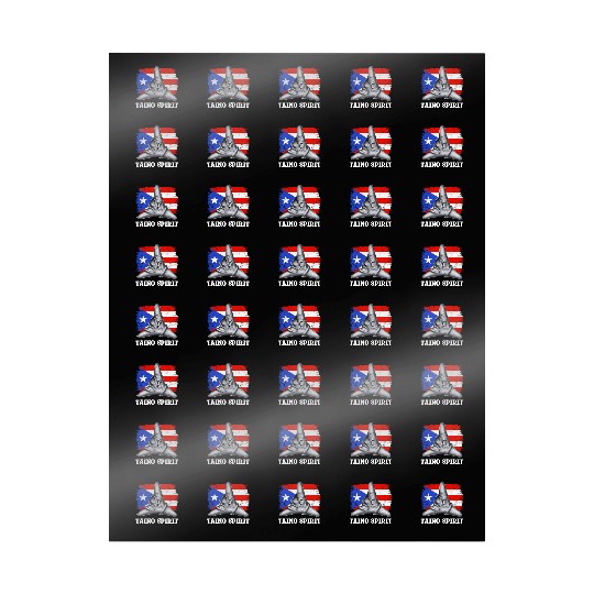 Puerto Rico Cemi Triangle Statue Flag Wrapping Papers