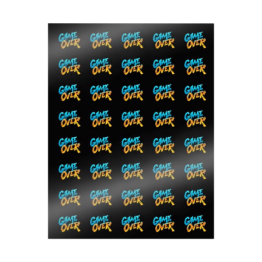 Vibrant Graffiti Game Over Design Wrapping Papers