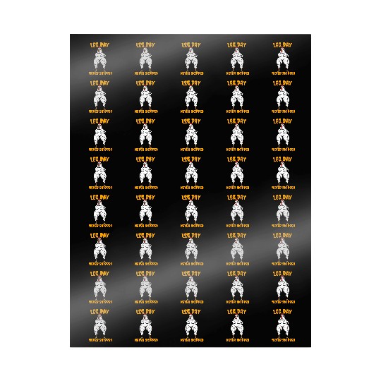 Funny Leg Day Wrapping Papers | Leg Day Never Wrapping Papers