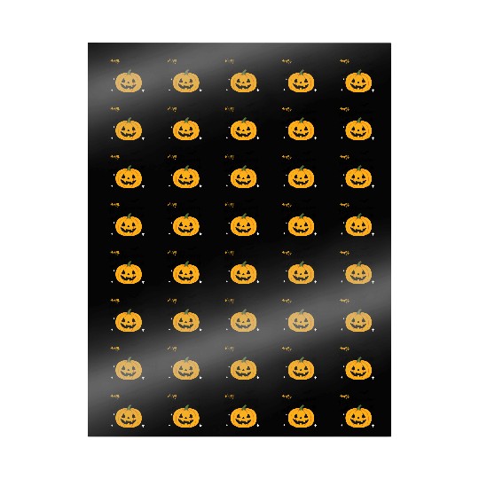 Pumpkin Jack O Lantern Halloween Design Wrapping Papers
