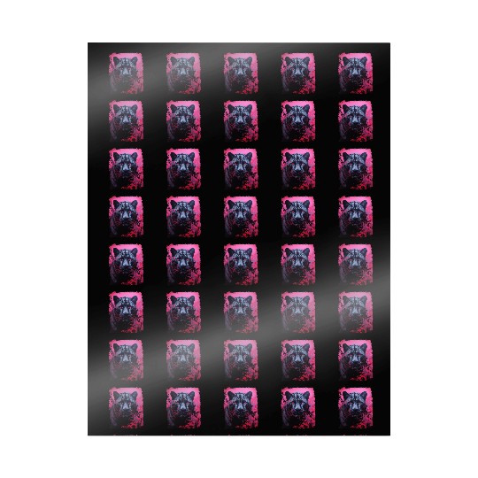 Pink Pop Art Black Panther  Wrapping Papers