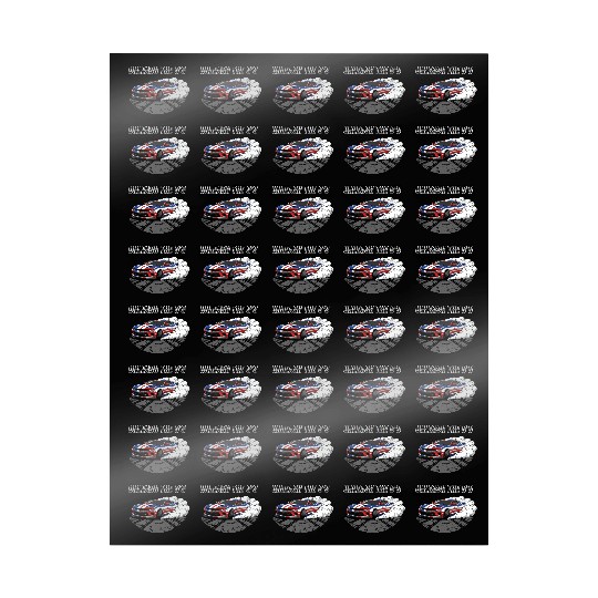 Patriotic American Muscle Car Wrapping Papers