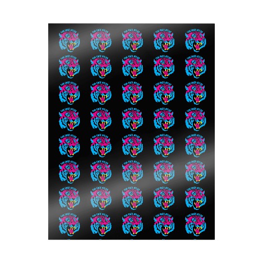 Vivid Tiger Face Atlas Design Wrapping Papers