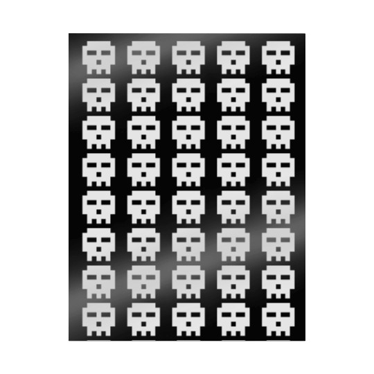 Scott Pilgrim 8-bit Skull Vector Wrapping Papers