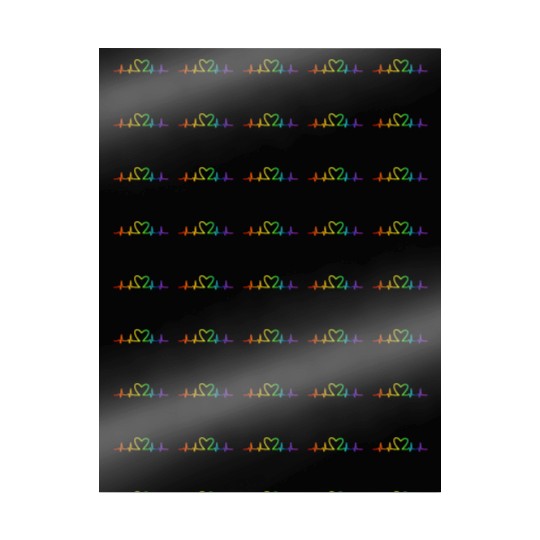 LGBT Pride Rainbow Heartbeat Wrapping Papers