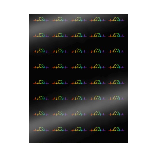 LGBT Pride Rainbow Heartbeat Wrapping Papers