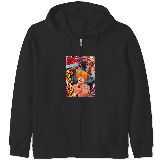 Shonen Jump- Chainsaw Zip Hoodies