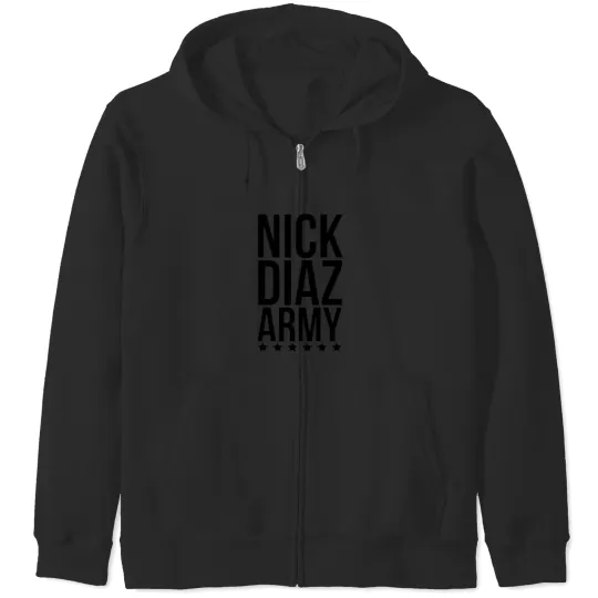 Discover NDA-Nick Diaz-Army-Jiu Jitsu-MMA Legend Zip Hoodies