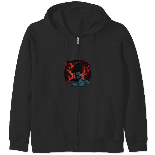Discover the demon Zip Hoodies