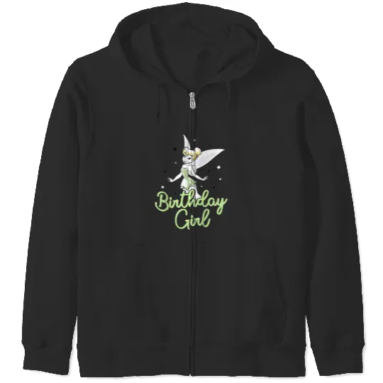 disneyss Peter Pan Birthday Girl Cute Tinker Bell Chest Logo  Gifts Zip Hoodies