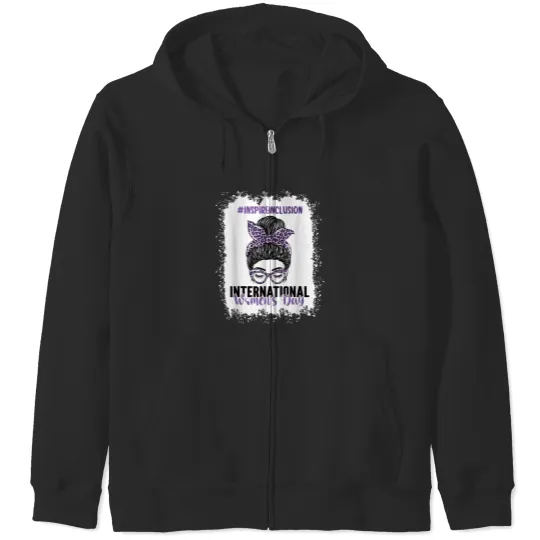 Inspire Inclusion International Women's Day 2024  Gift Zip Hoodies