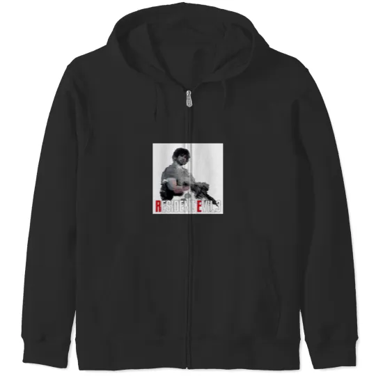 Watercolor Carlos [RESIDENT EVIL 3 REMAKE] Zip Hoodies