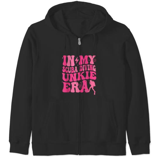 Discover Groovy In My Scuba Diving Unkie Era Matching Family  Gifts Zip Hoodies