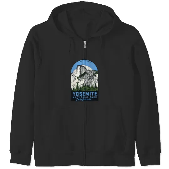 Discover Yosemite National Park Californias - Half Dome Vintage Decal Zip Hoodies