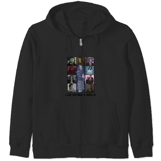 Gilmore Girls Eras Tour Poster (Black Print) Zip Hoodies