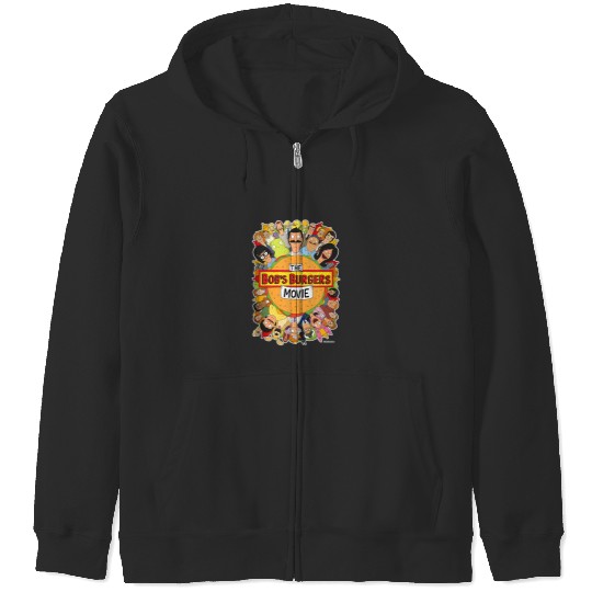 The Bobs Burgers Movie Poster Zip Hoodies