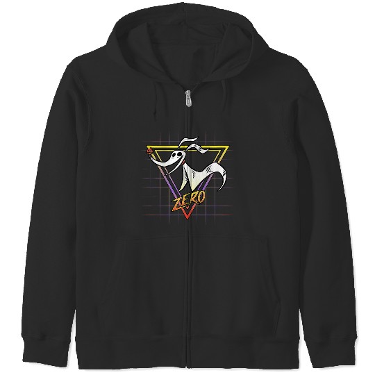 disneys Nightmare Before Christmas Zero Retro 90s Zip Hoodies