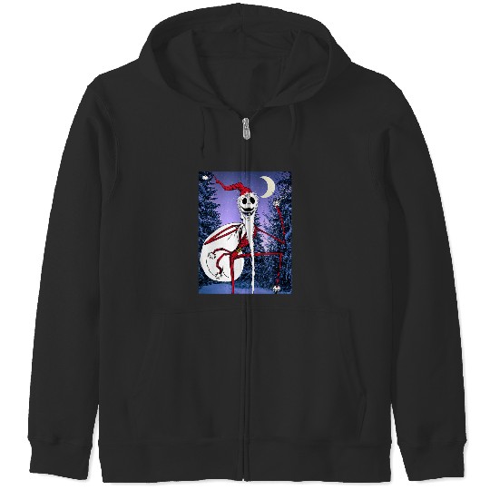 disneys Nightmare Before Christmas Santa Jack Zip Hoodies