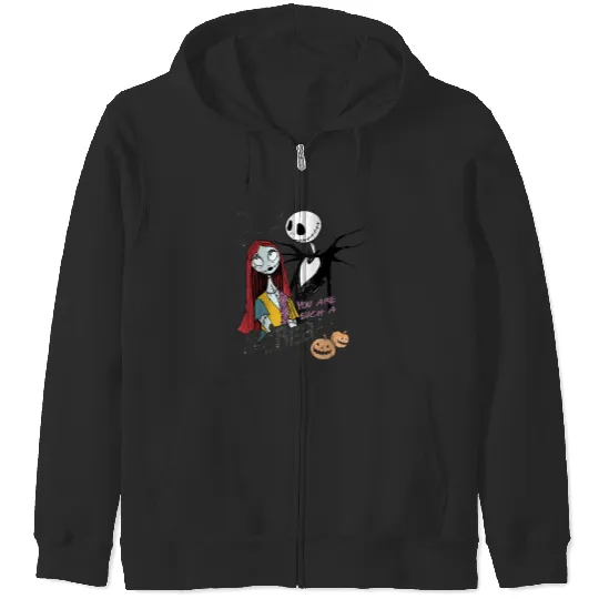 disneys The Nightmare Before Christmas Jack Sally Scream Raglan Zip Hoodies