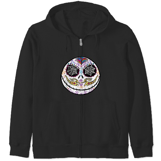 disneys The Nightmare Before Christmas Jack Sugar Skull Zip Hoodies