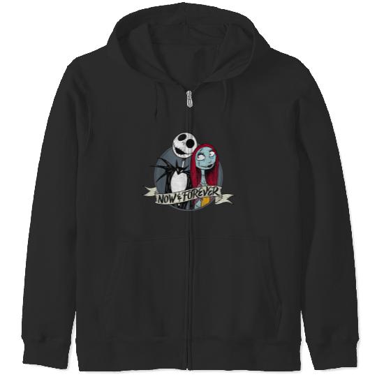 disneys Nightmare Jack Sally Now And Forever Zip Hoodies