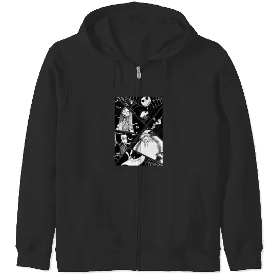 disneys Nightmare Before Christmas Story Zip Hoodies