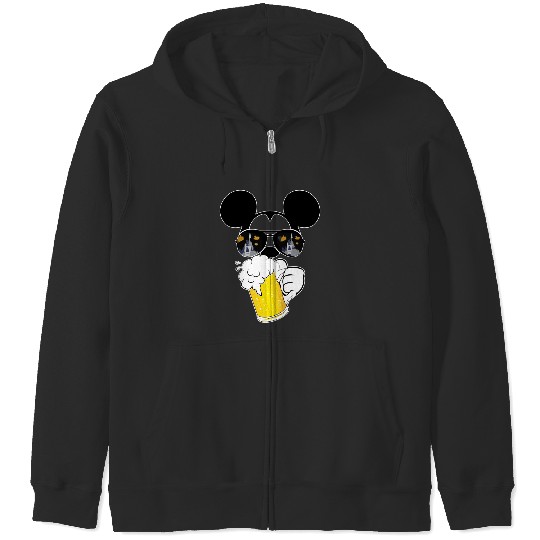 Mickey Beer Minnie, Epcot Drinking Around The World , Drinking Around the world checklist, Disney Couple s Zip Hoodies