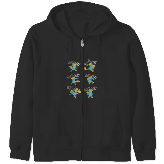 disneys Phineas And Ferb Doo Bee Doo Bee Doo Bah Perry Zip Hoodies