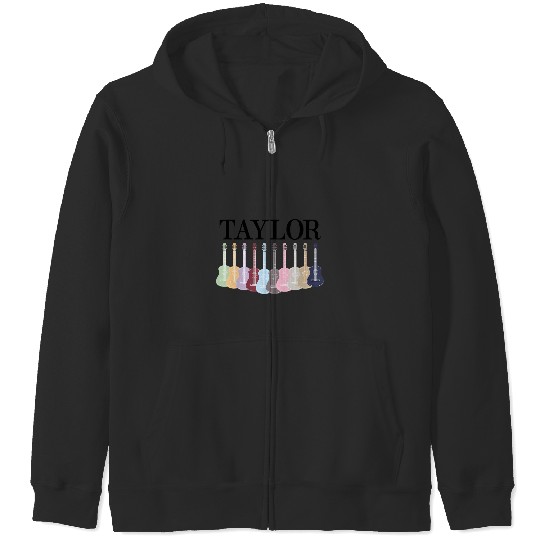 Discover Taylor name personalized i love Taylor girl groovy 70's t Zip Hoodies