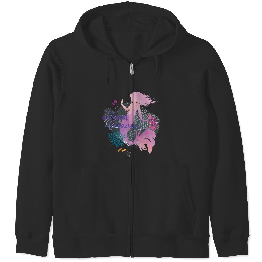 disneys The Little Mermaid An Ocean Of Dreams Silhouette Zip Hoodies