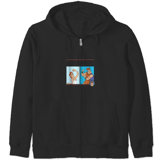 Disney Hercules Meme Portrait Grid Zip Hoodies