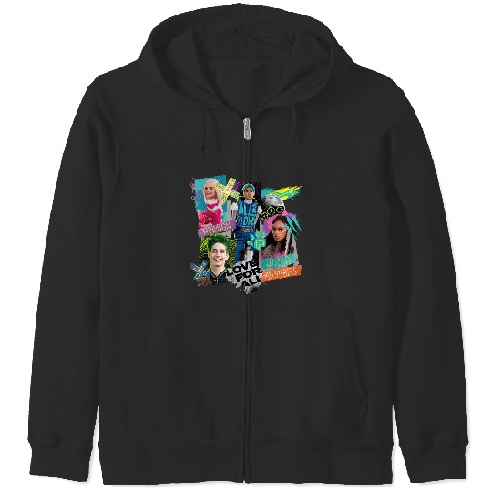 disneys Channel Zombies 3 Love For All All Kinds Of Love Zip Hoodies