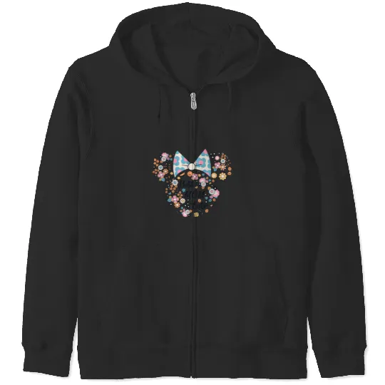 Disney Minnie Mouse Best Mom Ever Icon Flowers Mother’s Day Zip Hoodies