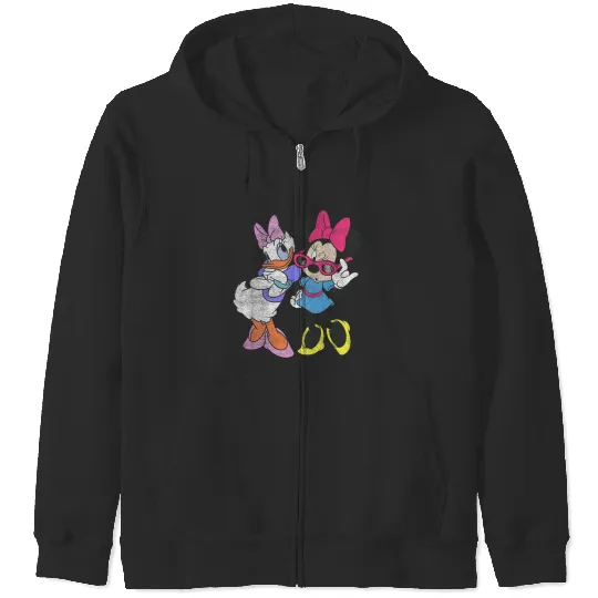 Kids disneys Mickey And Friends Minnie Daisy Just Girls Youth Zip Hoodies